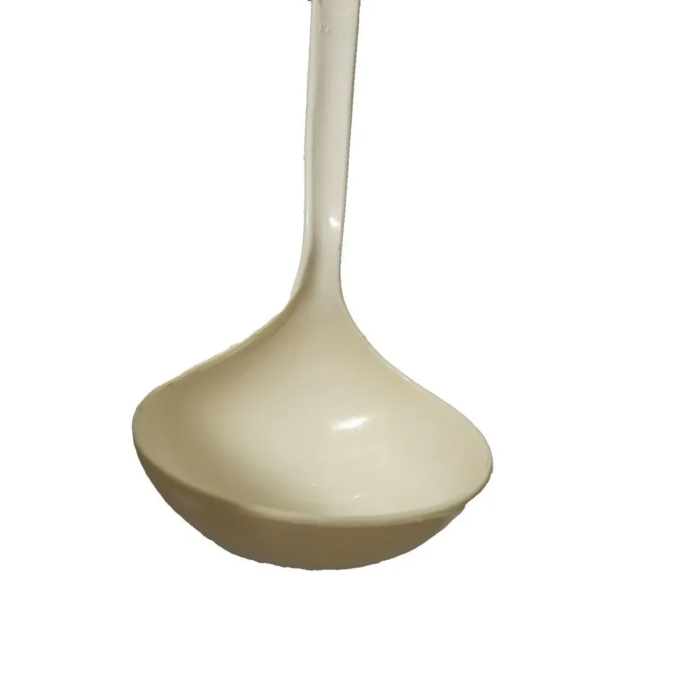 Vintage EKCO USA Beige Nylon Ladle Spoon 11.5” Kitchen Utensil Dishwasher Safe
